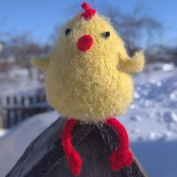 Chick toy knitting pattern