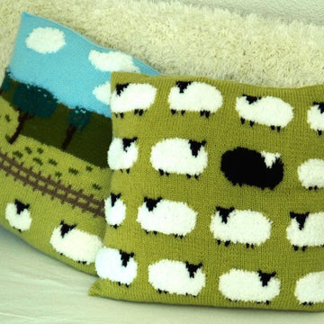 Flock of sheep cushion