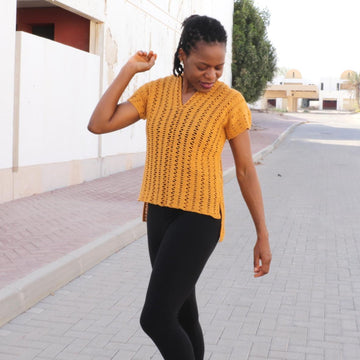 Open Waves Top- Crochet pattern for Women