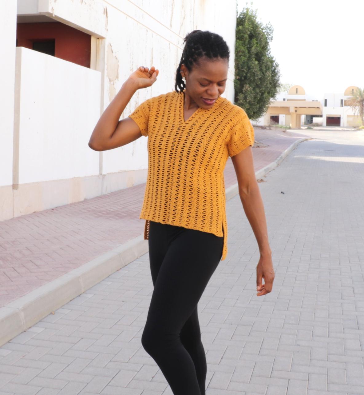 Open Waves Top- Crochet pattern for Women
