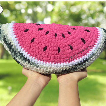 Plush Watermelon Slice Crochet Pattern
