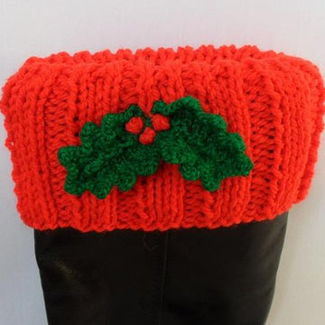 Festive Christmas Boot Toppers Cuffs