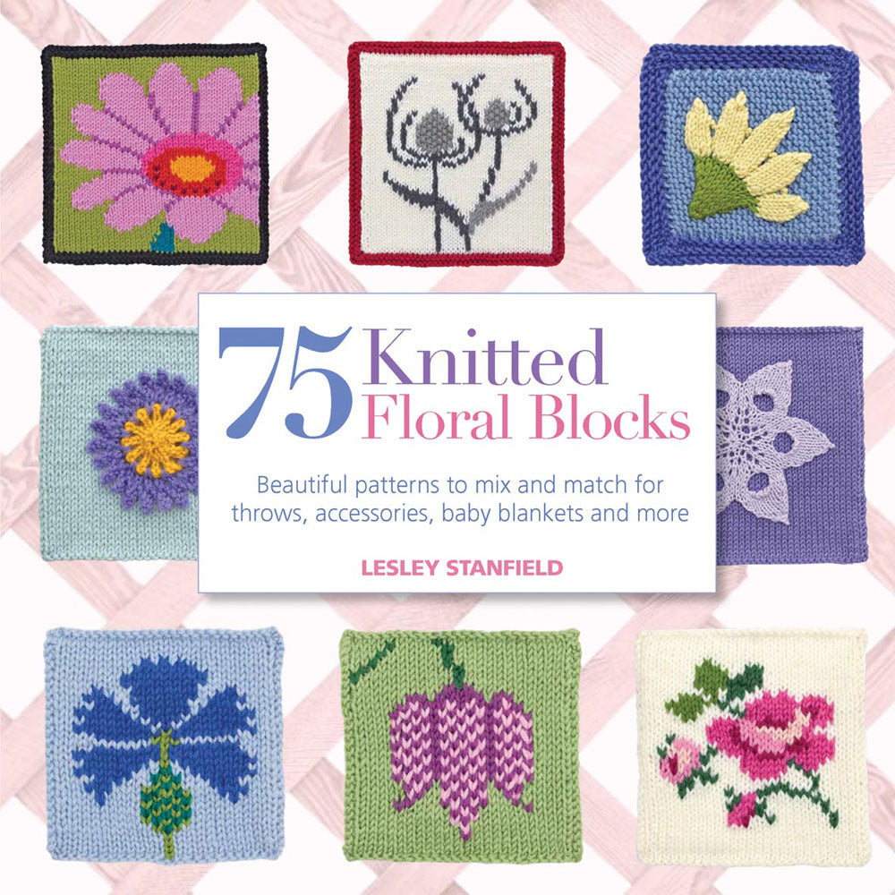 75 Knitted Floral Blocks