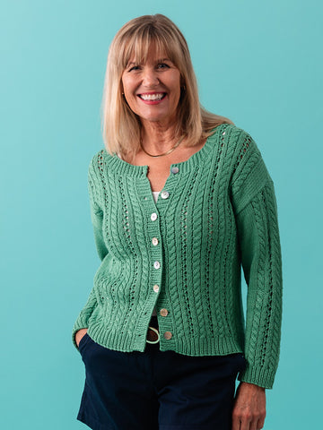 Hunter House Cardigan in Berroco Modern Cotton - Downloadable PDF