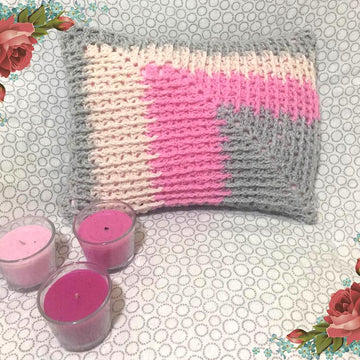 Mosaic Mitered Granny Pillow