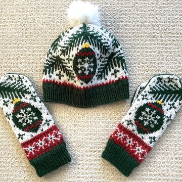 Merry Christmas Hat and Mittens