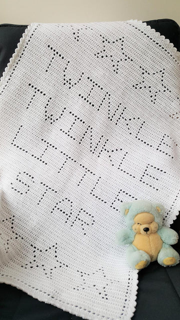 Twinkle Twinkle Filet Blanket