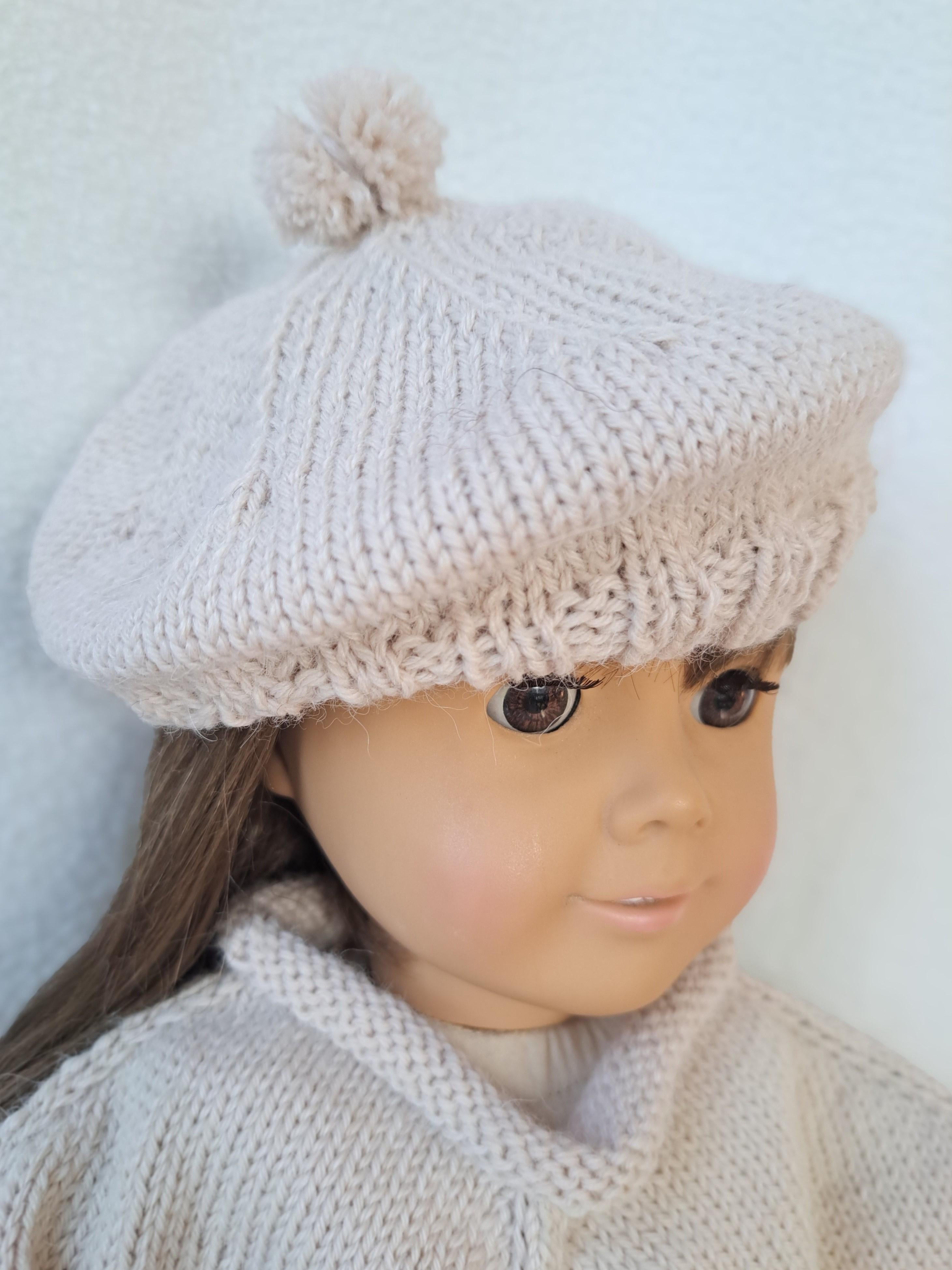 Doll Poncho and Beret