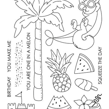 Uniquely Creative Clear Stamps - Lazy Days
