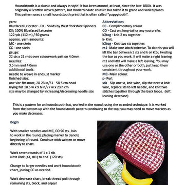 Houndstooth hat