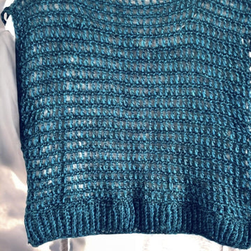 Metallic Crochet Crop Top