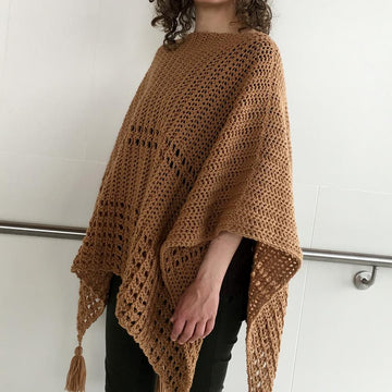 Crochet Poncho Pattern: Sew Easy Two-Rectangle Poncho