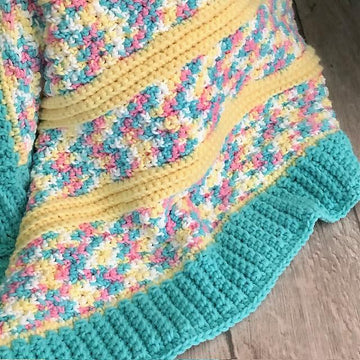 Pixie Stripe Baby Blanket