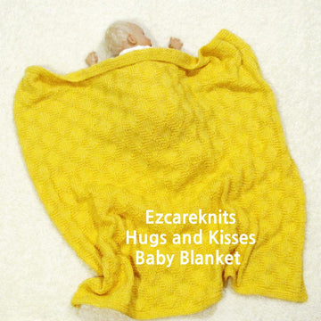 HUGS AND KISSES BABY BLANKET
