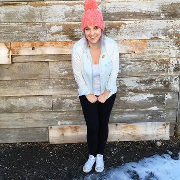 Pomtastic Cabled Hat