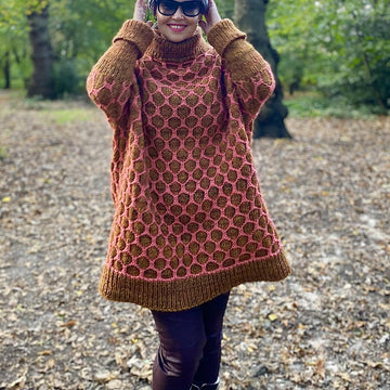 Oversized Honeycomb Tunic
