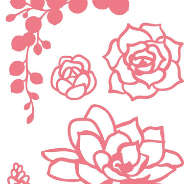 Uniquely Creative Metal Dies - Succulent Outlines