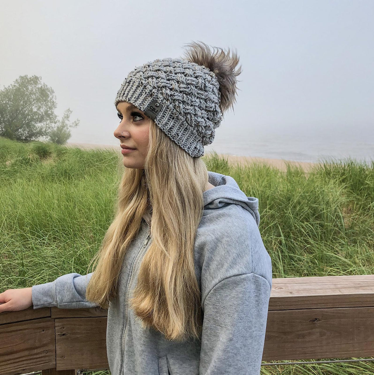 Diagonal Weave Slouch