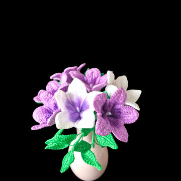 Crochet Petunia flowers