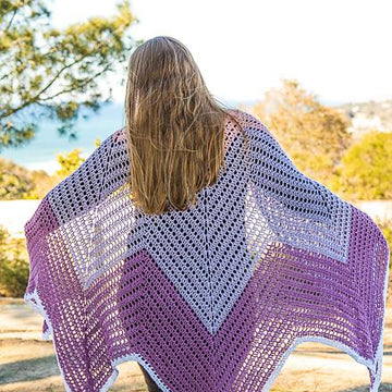 Tulip Chevron Shawl