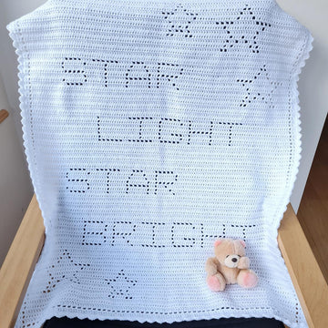 Star Light Star Bright Filet Blanket