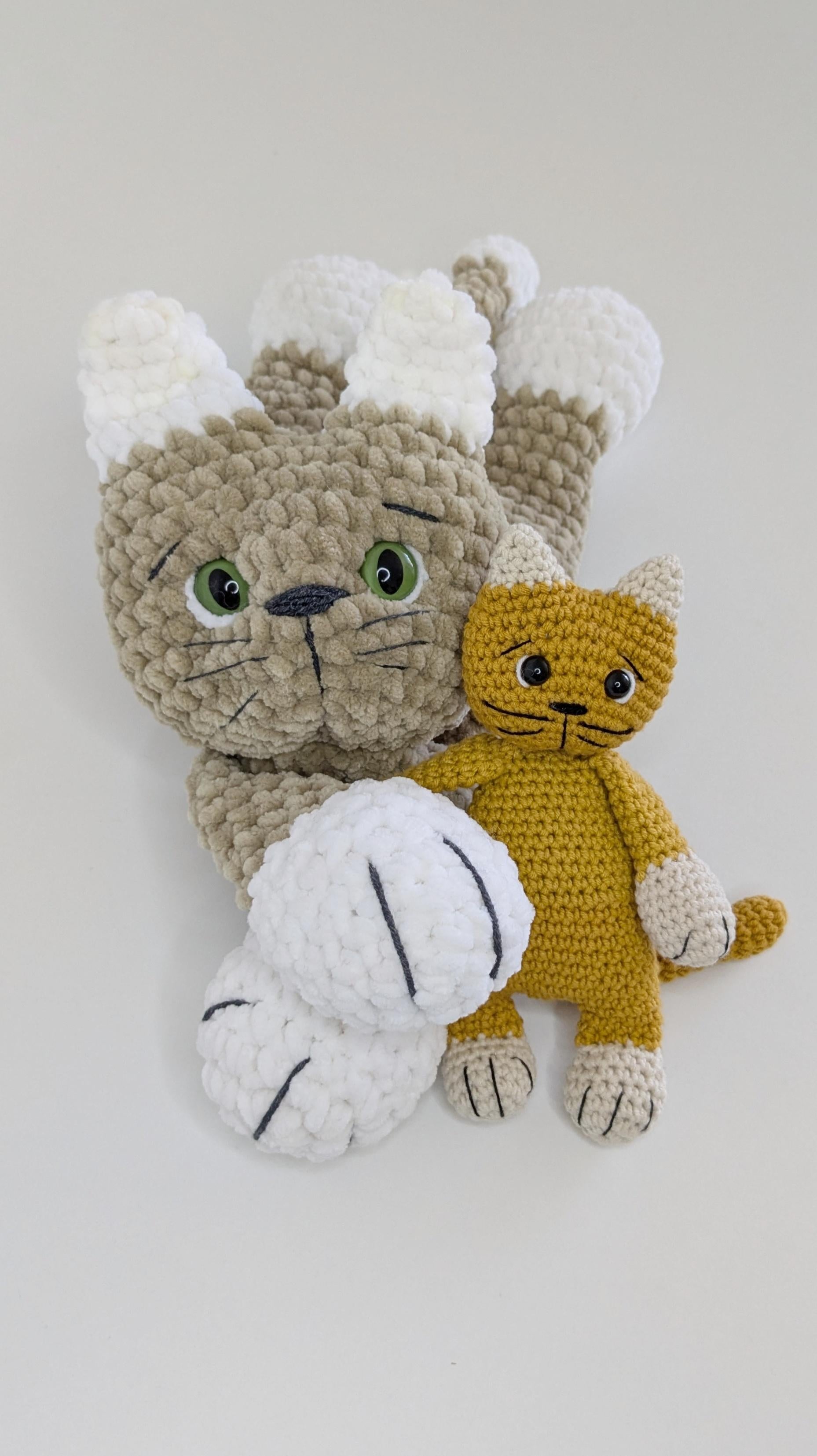 Crochet Cat Baby Snuggler Pattern, Easy Crochet Plushie