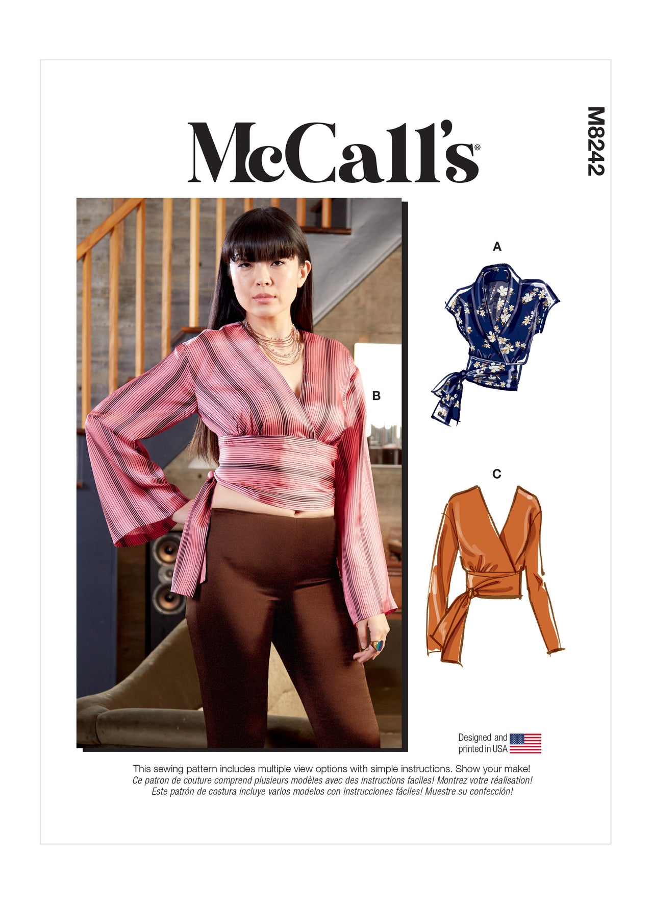 McCall's Misses' Tops M8242 - Sewing Pattern