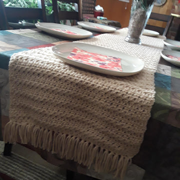 Crochet Lattice Table Runner