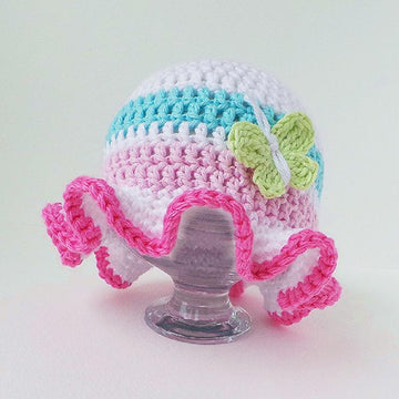 Crochet Hat Pattern, 'Ruffles'