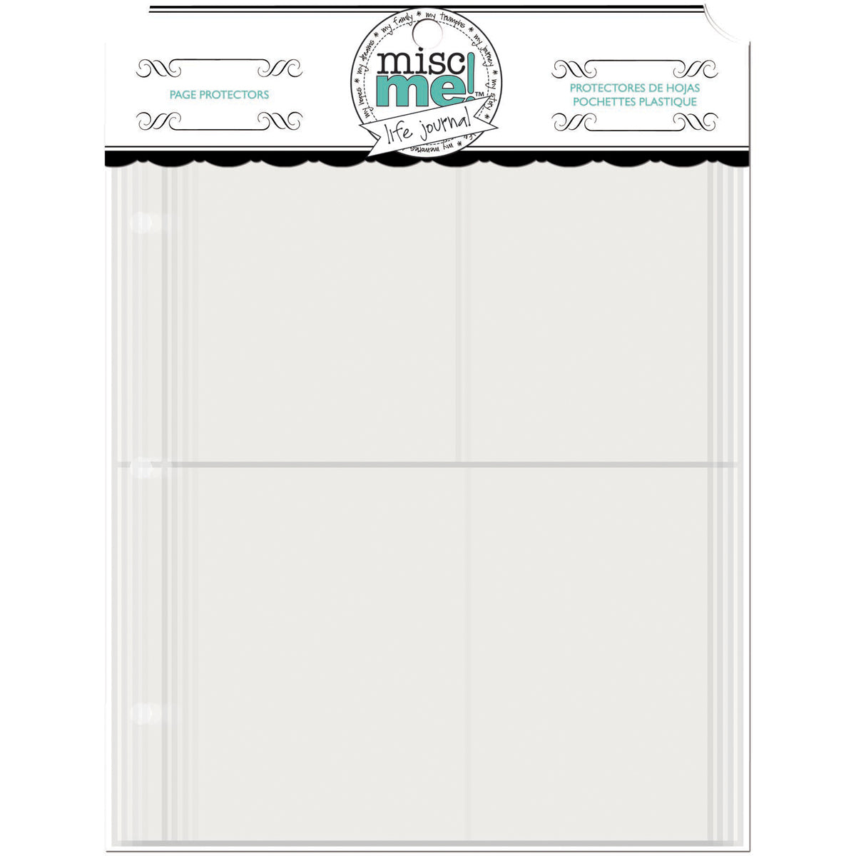 American Crafts BoBunny Misc Me Page Protectors 8"X6" 40/Pkg - Variety Pack