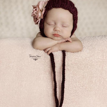 #23 Girls knitted pixie scallop hat