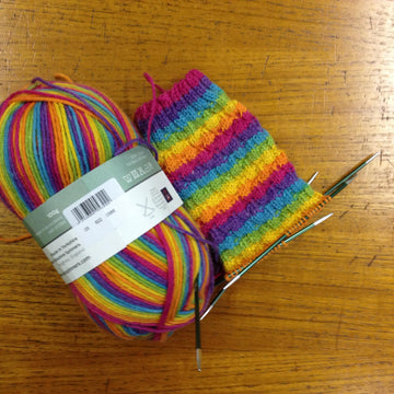 Barbara's Bricks DK Sock Pattern