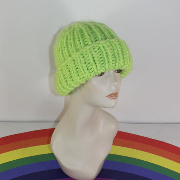 Very Super Chunky Rib Beanie Hat Circular