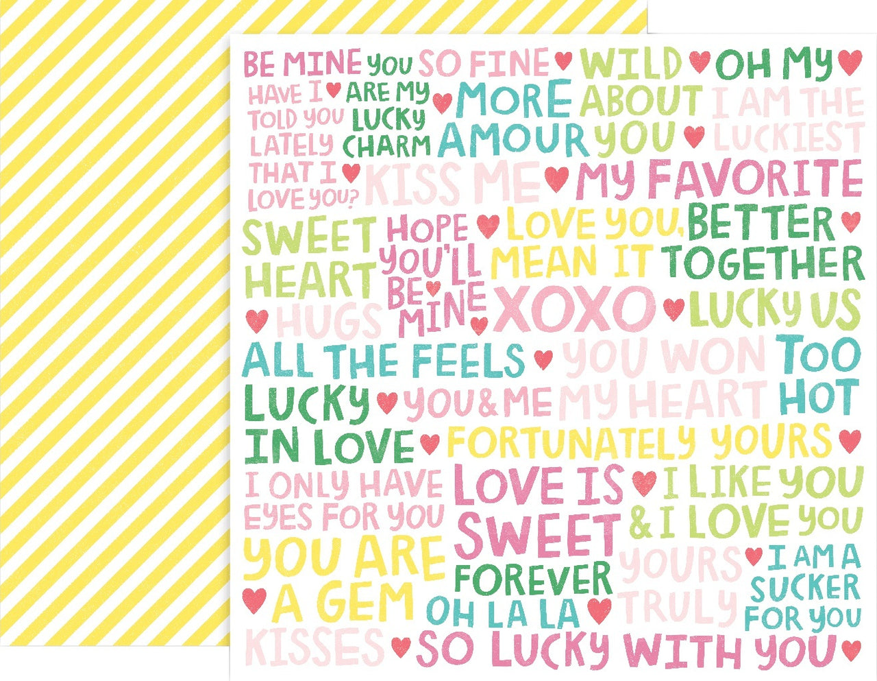 American Crafts Lucky Us Double-Sided Cardstock 12"X12" 25/Pkg - #3