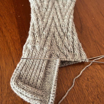 Socks with a zigzag
