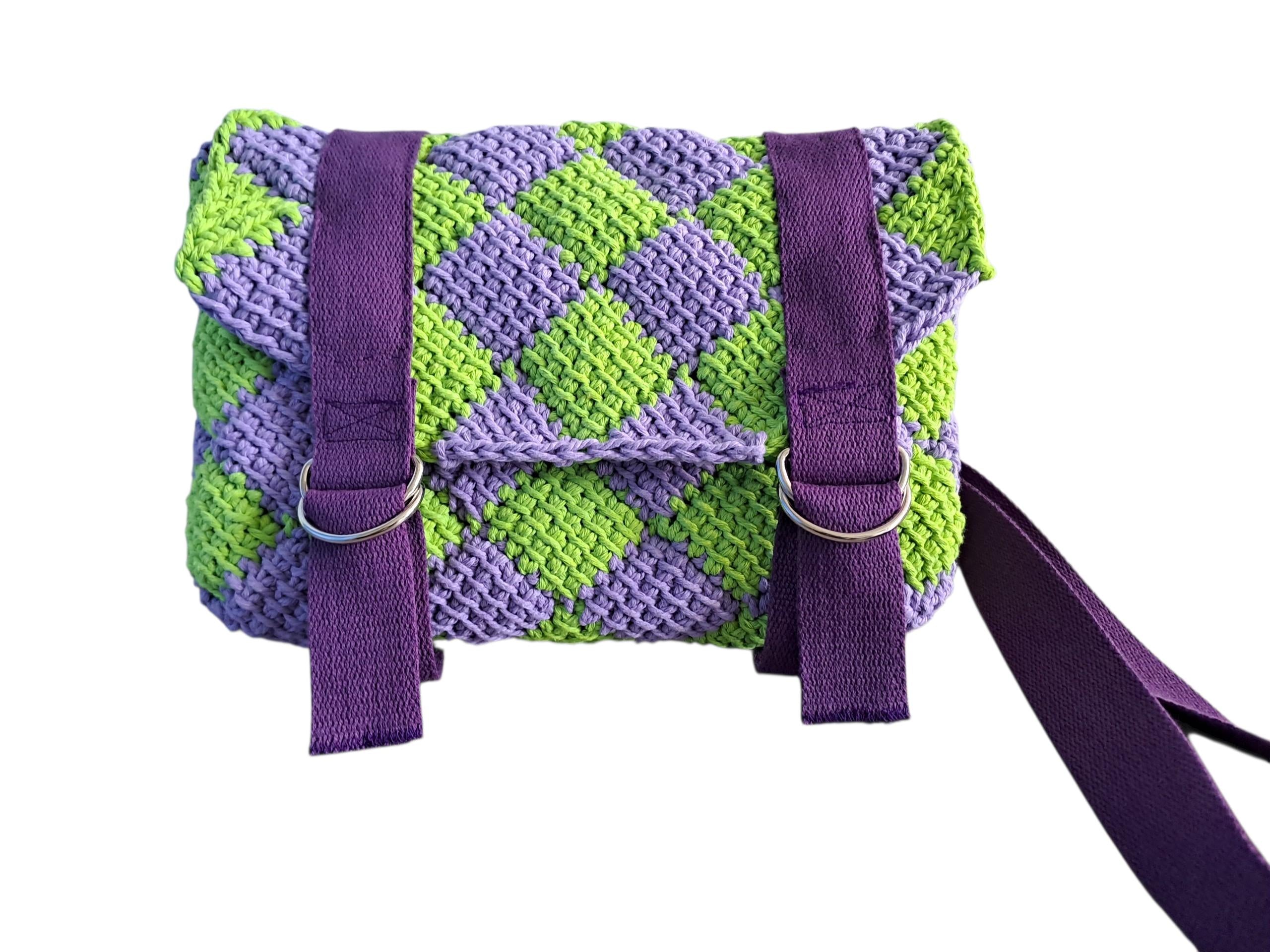 Checked Satchel