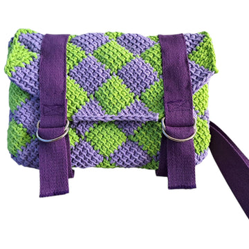 Checked Satchel