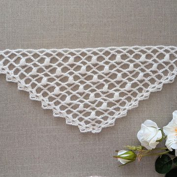 Triangle Crochet Shawl Pattern / Chart PDF #89