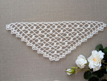 Triangle Crochet Shawl Pattern / Chart PDF #89