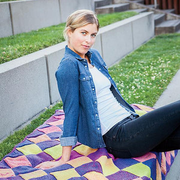 Motley Entrelac Blanket