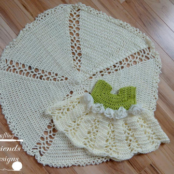 Ribbon & Lace Flower Afghan