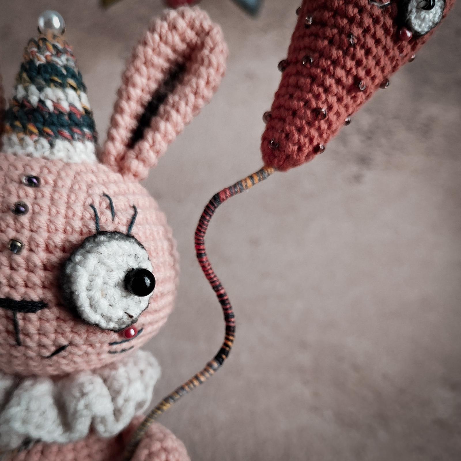 Creepy Bunny with Carrot
