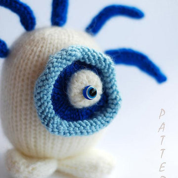 Blue eye sweet and funny monster