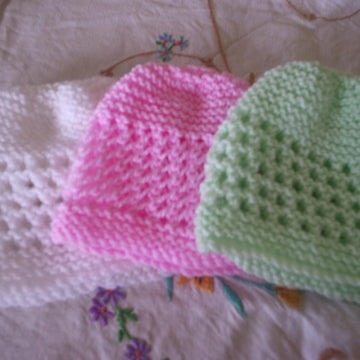 Baby Lace Hats - Premature Early & Newborn-3 months