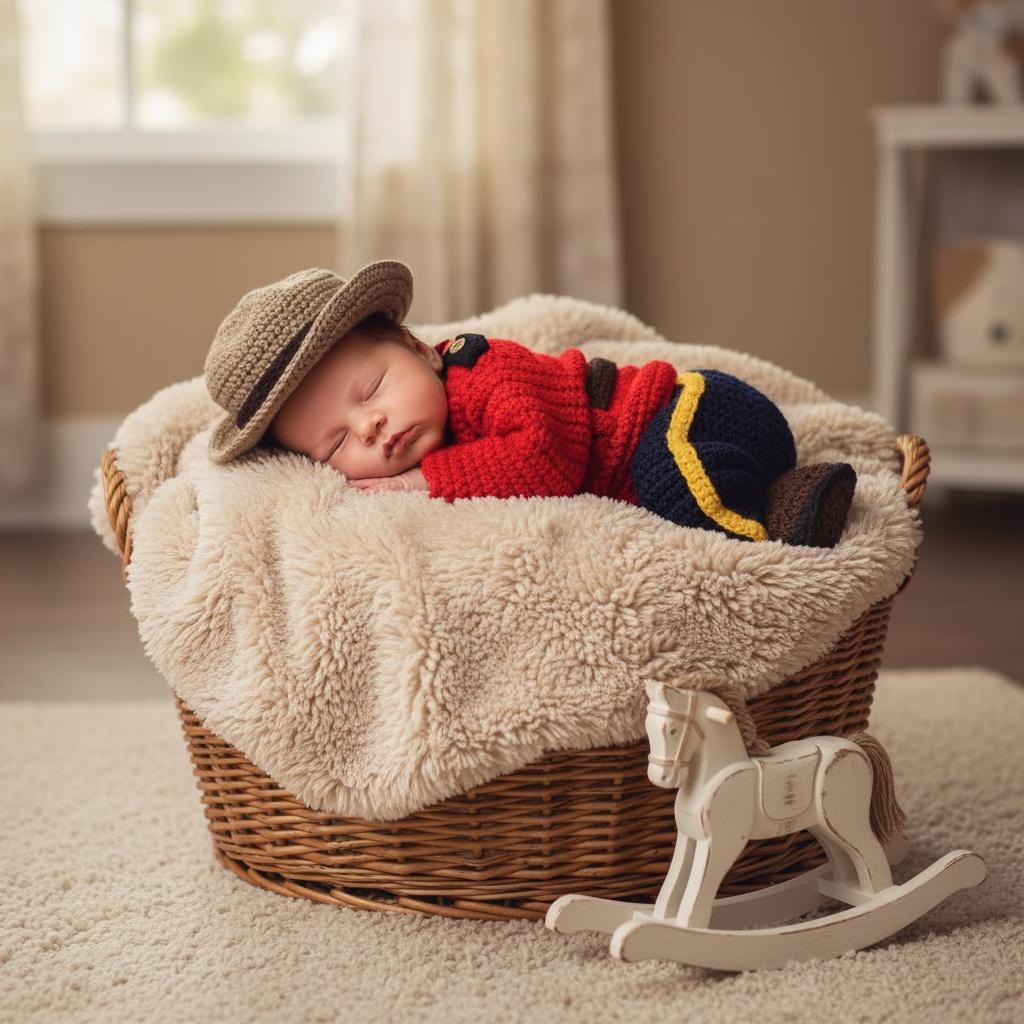Baby police costume, RCMP
