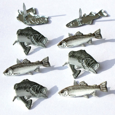 Eyelet Outlet Shape Brads 12/Pkg - Trout