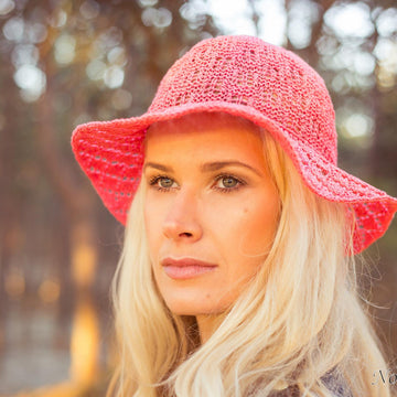 Knitted cotton Summer hat "Brigitta"