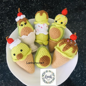Avocado summer edition - Crochet pattern - PDF file- English