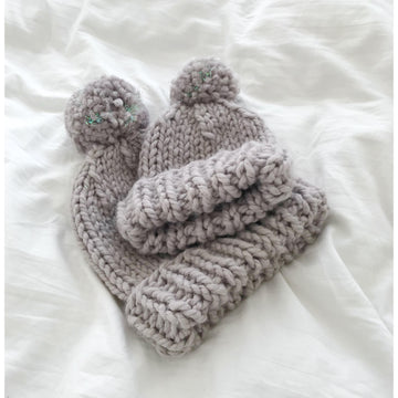 Tinsel Pompom Beanie