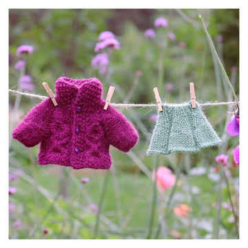 Plum Jacket & Mini skirt for doll
